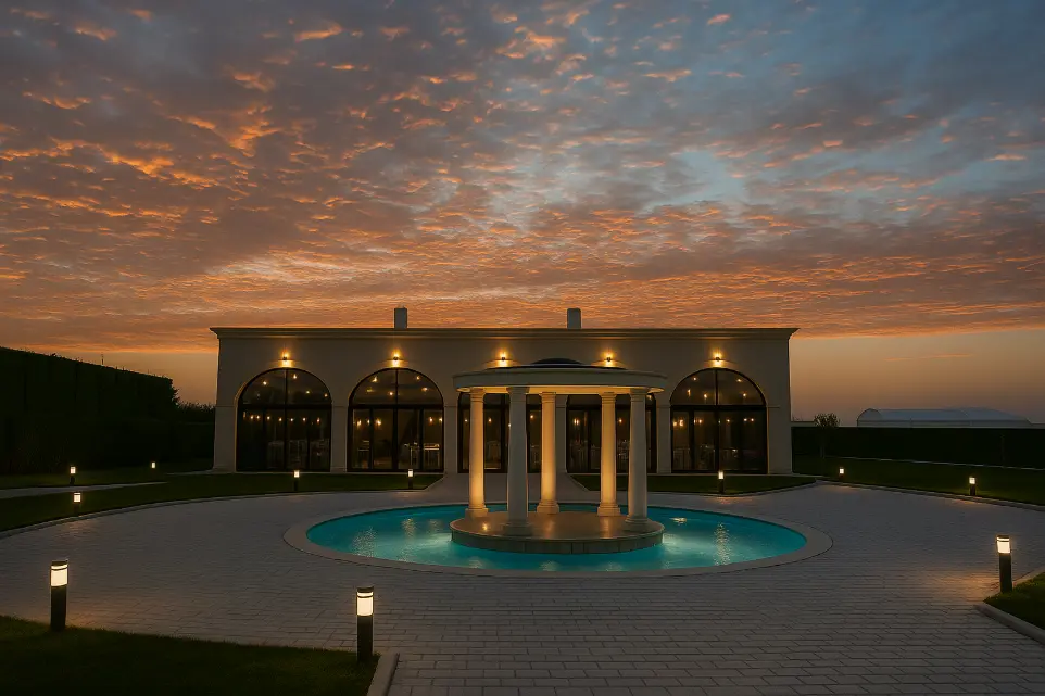 Le Palacio RÃ©ception au crÃ©puscule